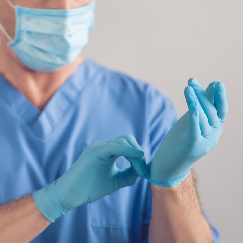 Teknik Blue Nitrile Powder-Free Disposable Gloves - Image 3