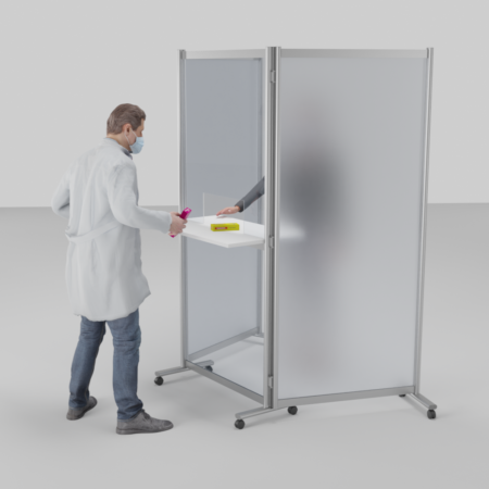 Sterimax COVID-19 Test Station Kit with Frosted Sides