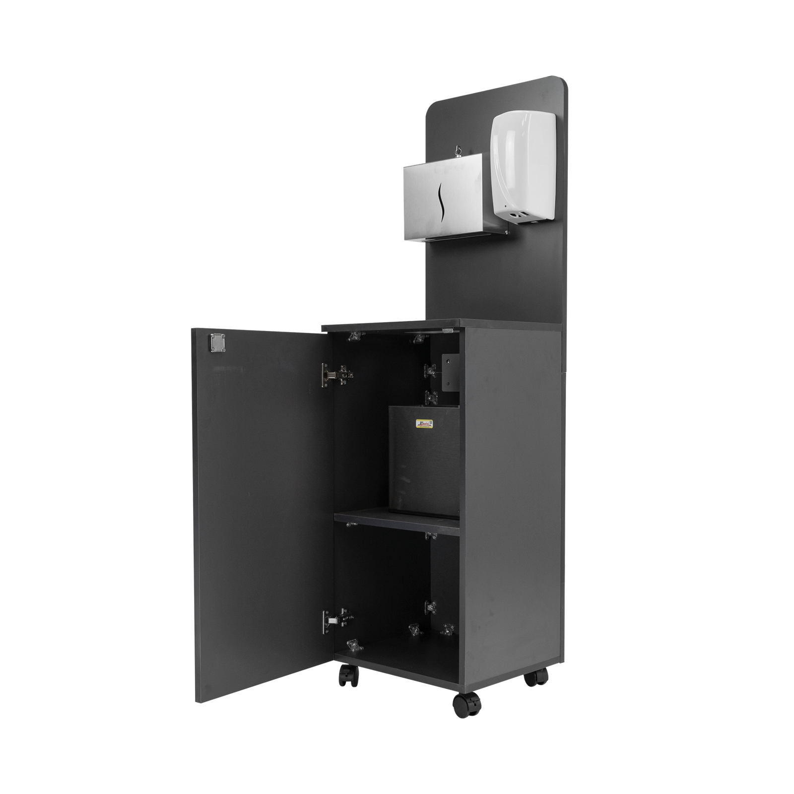 HC100 Mobile Hygiene Cabinet with Waste Bin - Image 2