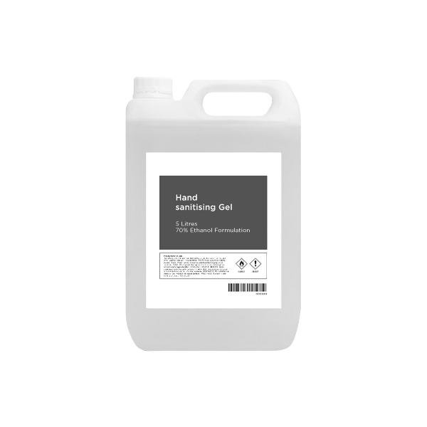 Alcohol Hand Sanitising Gel 70 – 5 Litres