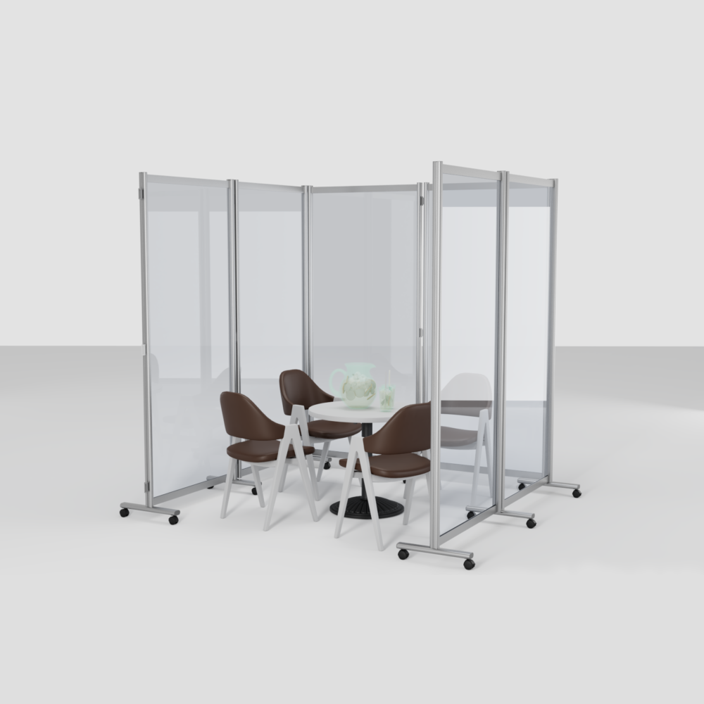 SD120 Mobile Acrylic Screen Divider - Image 6