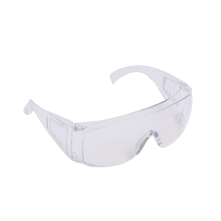 Clear Safety Glasses With Wide Angle Lens & Ventilated Side Arms (300 per case)