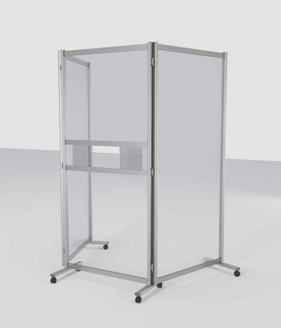 Mobile Vaccination Booth with Frosted Sides - Image 2