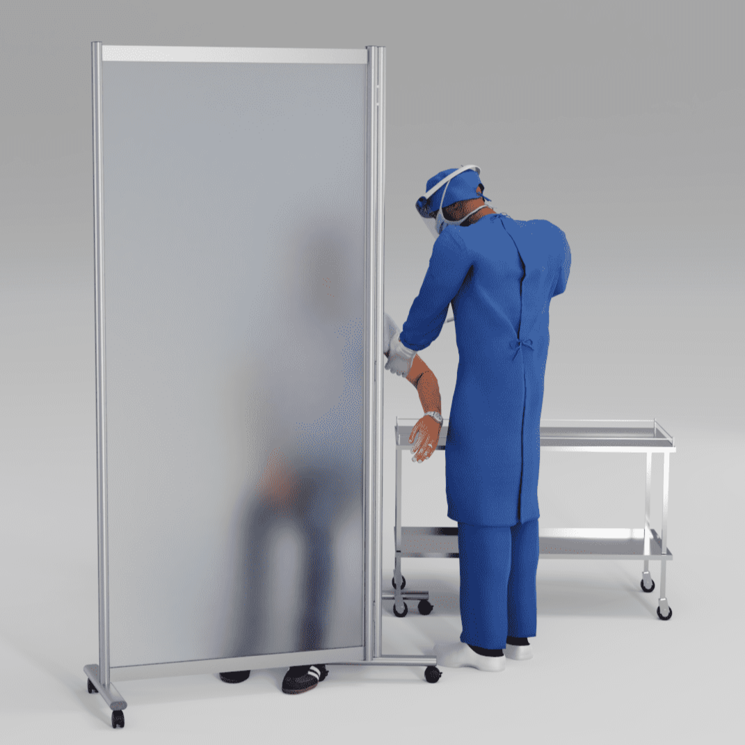 Mobile Vaccination Booth with Frosted Sides - Image 4