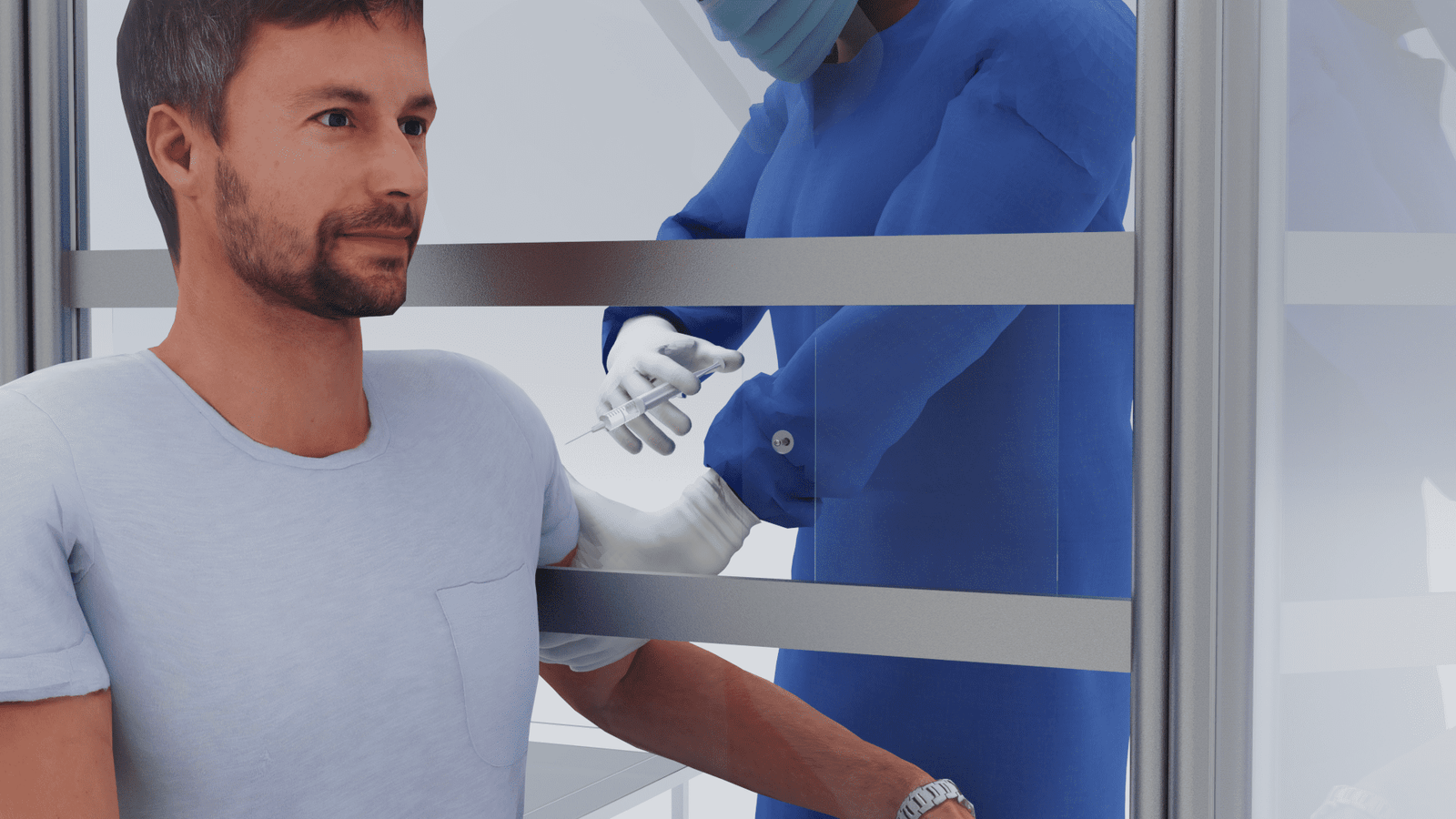 Mobile Vaccination Booth with Frosted Sides - Image 5